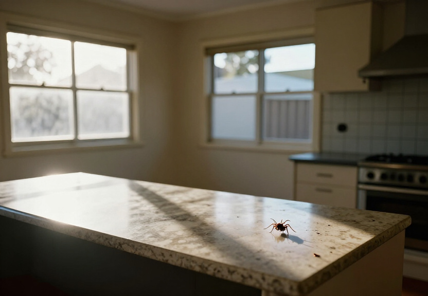 Termite damage in a wooden wall